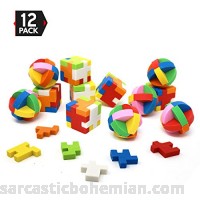 Big Mo's Toys Puzzle Erasers Individually Wrapped Goody Bag Party Favor and Stocking Stuffers Pencil Eraser 6 Balls and 6 Cubes B0714F7DV4